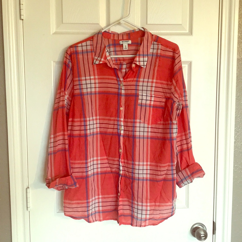 Plaid button up shirt